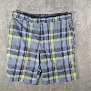 PGA Tour Mens Plaid Golf Shorts Casual Summer Lightweight Performance Shorts 36‎